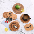 Pattern Pillemats Cork Coasters para bebidas